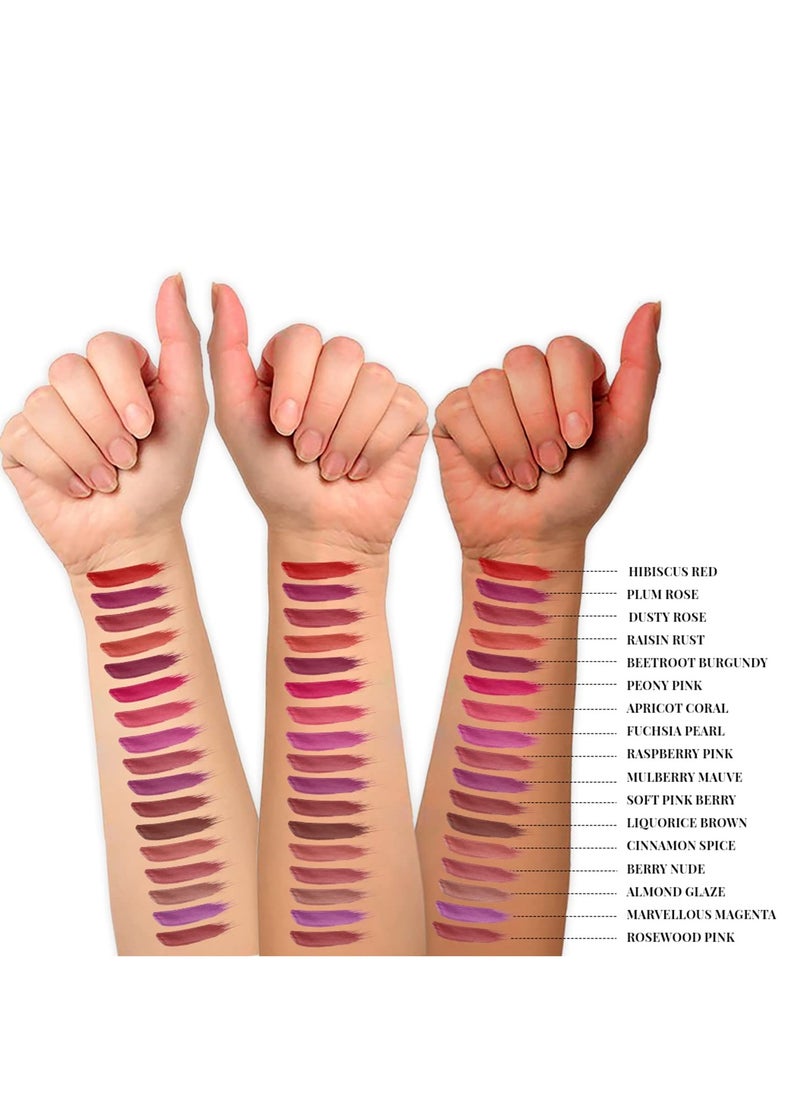Just Herbs Just Herbs Ayurvedic Creamy Matte Long Lasting Liquid Lipstick  - Image 3