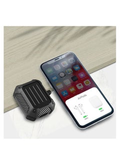 Digipace AirPods1.2 Case Cover, Full Body Rugged Protective Cover with Keychain Tpu Dustproof Shockproof Armor Case for Apple AirPods 2.1 Black  - Image 4