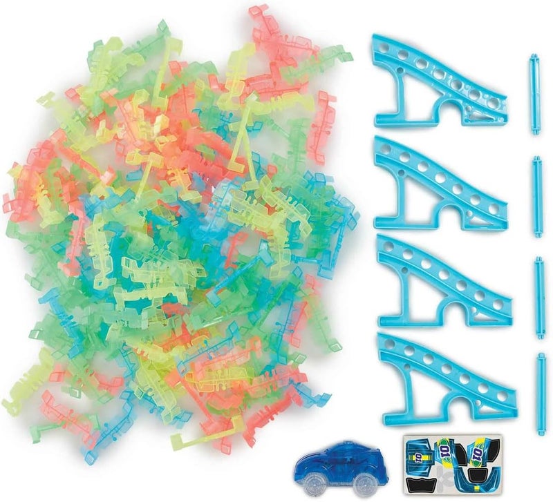 ADDO Totally Tracks Glow Starter Race Track 160-pieces Battery Operated, Toy Vehicles, Playings Track Set, Toys for Kids - Image 3