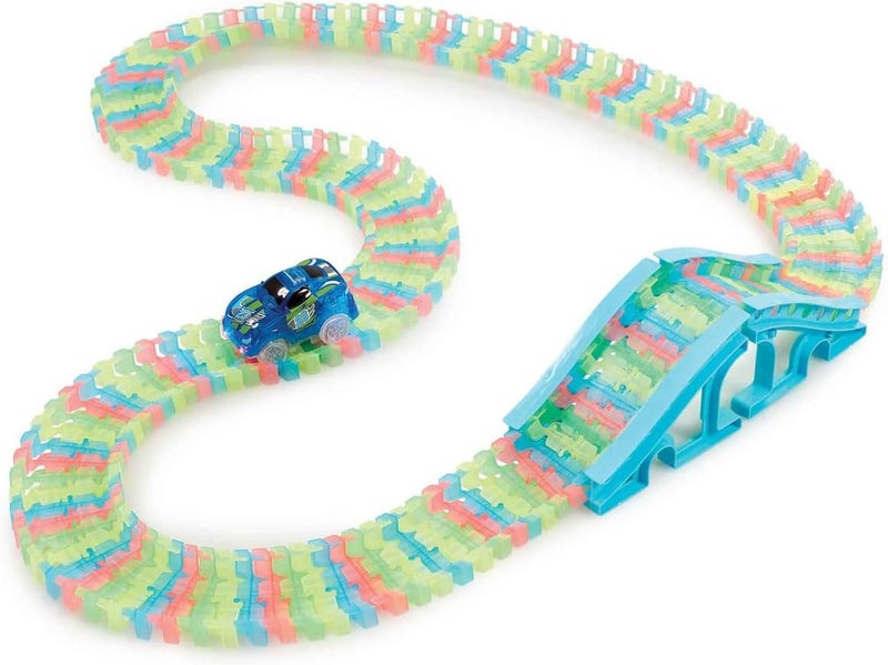 ADDO Totally Tracks Glow Starter Race Track 160-pieces Battery Operated, Toy Vehicles, Playings Track Set, Toys for Kids - Image 2