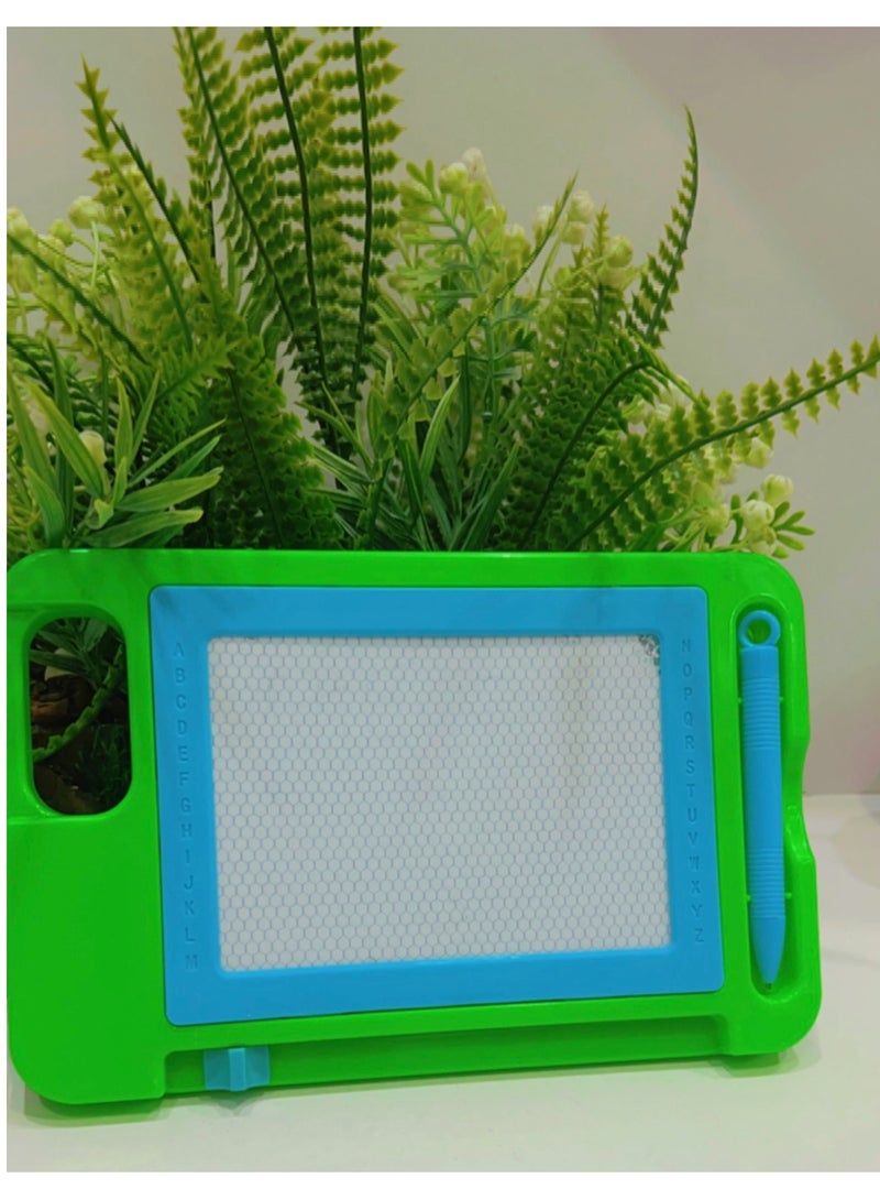 Erasable Magnetic Drawing And Writing Board With Pen For Kids Assorted Green  - Image 1
