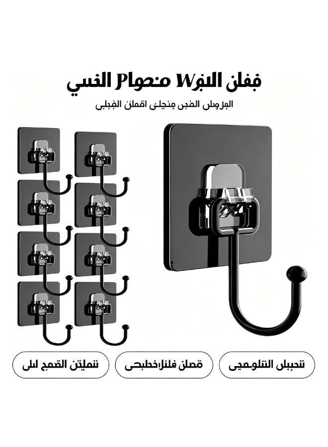 خطافات حائط معدنية لاصقة، خطافات تعليق سعة تحميل كبيرة بدون حفر - Image 1