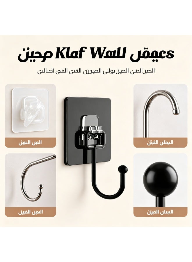 خطافات حائط معدنية لاصقة، خطافات تعليق سعة تحميل كبيرة بدون حفر - Image 3