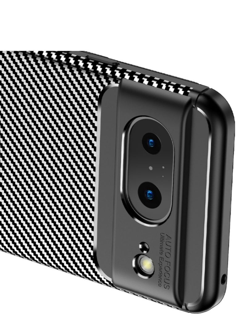 Cover Google Pixel 8 5G  , - Protection Brushed Carbon Fiber Cover Shockproof - With Protection For Camera Slip-Resistant - Black  - Image 2