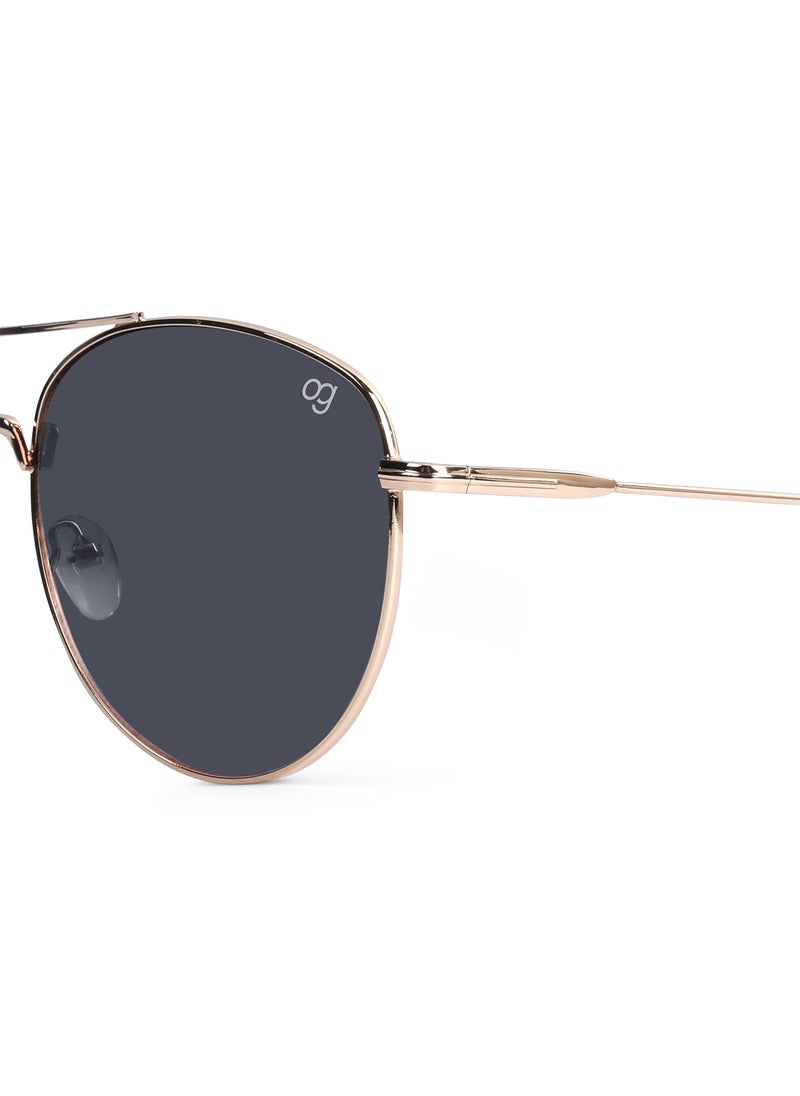 Woggles UV- Protected  Black Aviator Sunglasses  - Image 2