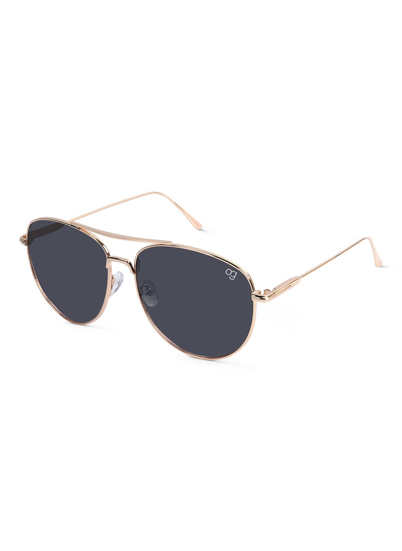 Woggles UV- Protected  Black Aviator Sunglasses  - Image 1