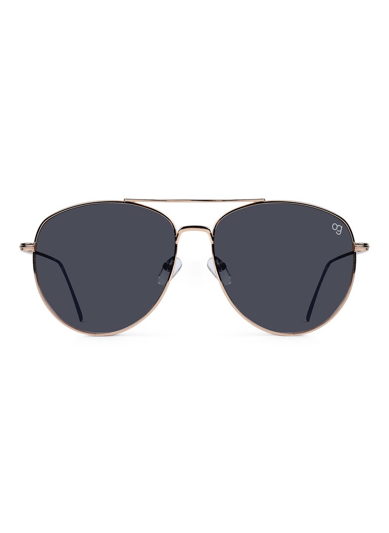 Woggles UV- Protected  Black Aviator Sunglasses  - Image 3
