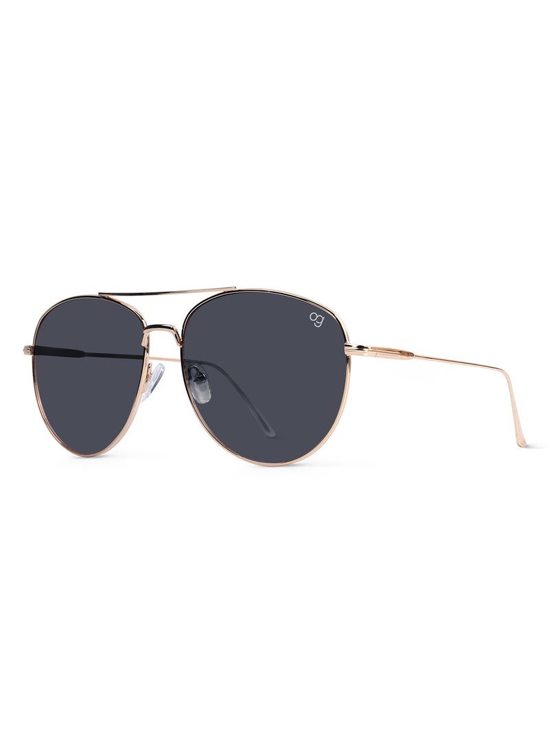 Woggles UV- Protected  Black Aviator Sunglasses  - Image 4