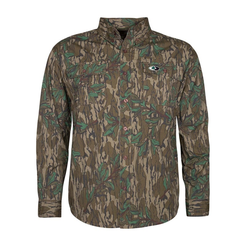 Mossy Oak Mens Long Sleeve Camo Hunting Shirts Cotton Mill - Image 2