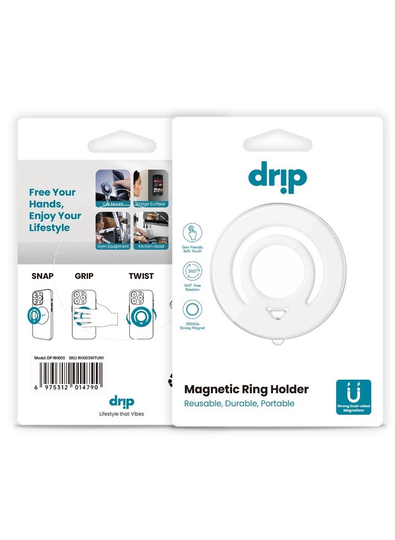 Drip Magnetic Phone Holder Compatible with MagSafe, Silicone Finger Ring – Secure & Comfortable Design - Image 3