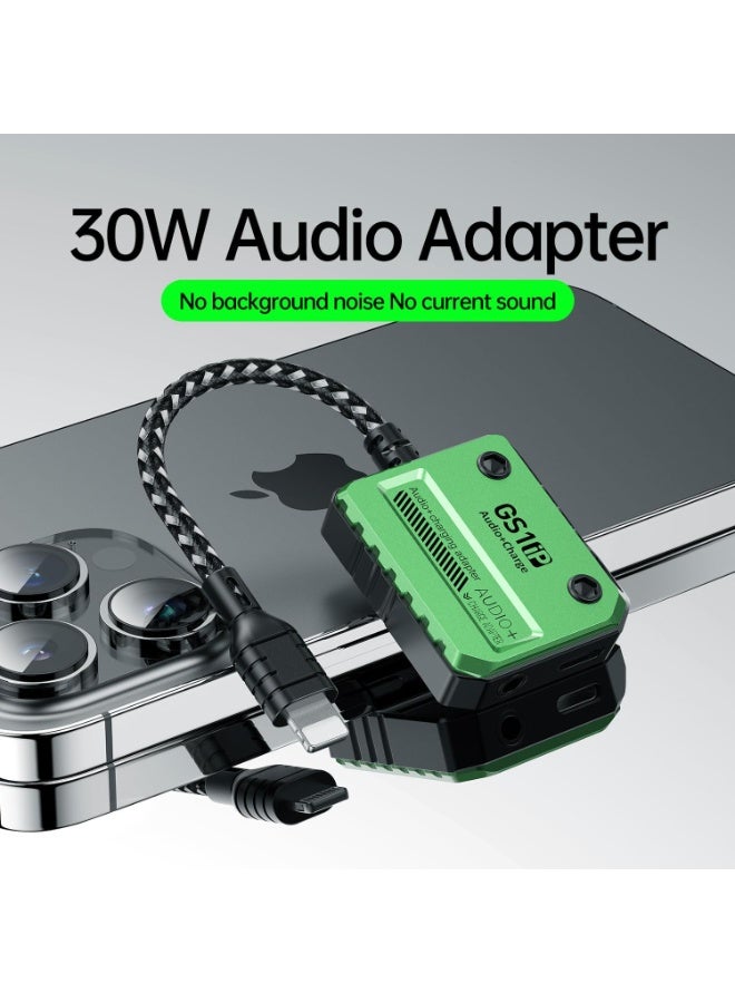 Plextone GS1ip 2-in-1 30W Lightning to 3.5mm Headphone Jack Adapter with High-Precision PD Fast Charging - Image 5