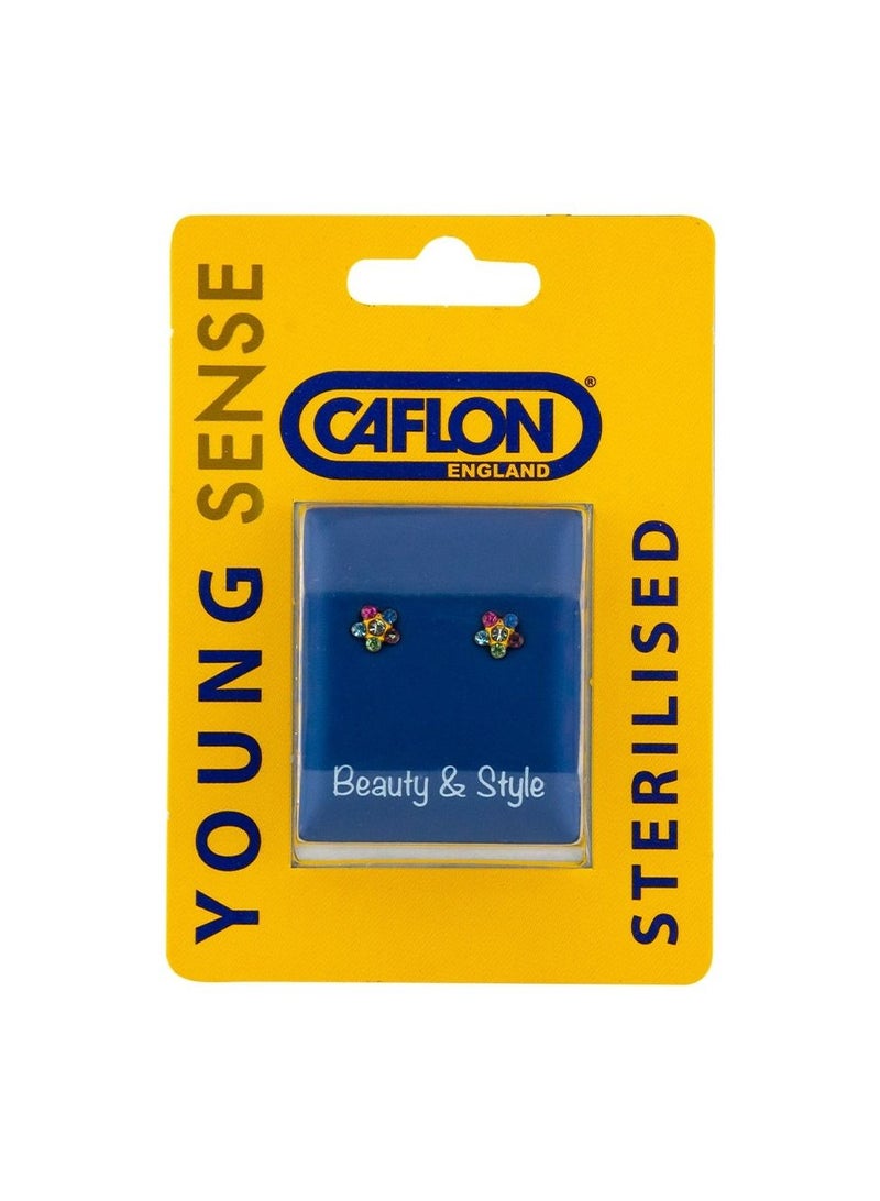 Caflon Young Sense Gold Plated Daisy Rainbow Earring - Image 1