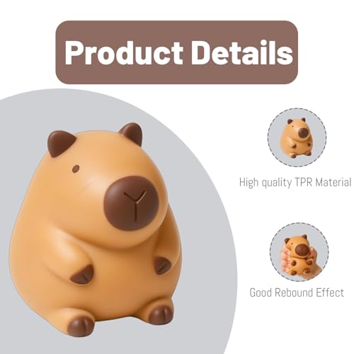 piercing Adorable Capybara Squishy, Charming Cute Soft Toy, Premium Capybara Toy Plushie with Soft Fur, 10-Inch Collectible Animal Gift - Image 2