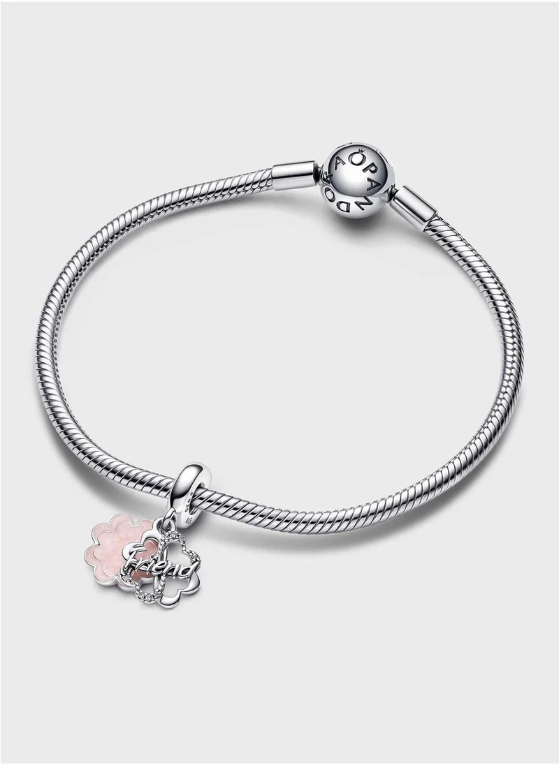 PANDORA Four-Leaf Clover Friendship Double Dangle Charm