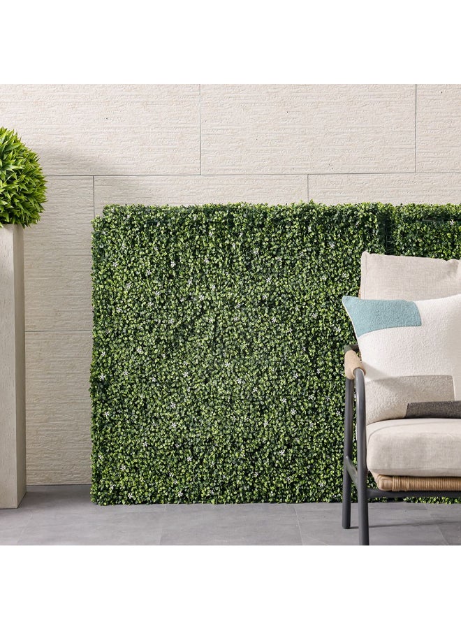 DANUBE HOME لوحة سياج صناعية - شاشة خصوصية خضراء فاخرة للحديقة، الشرفة، السياج وزينة الجدران الخارجية | لوحة نباتات صناعية مقاومة للأشعة فوق البنفسجية للمنزل - أخضر - Image 5