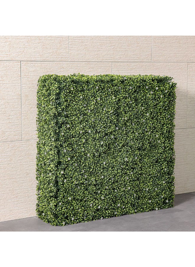 DANUBE HOME لوحة سياج صناعية - شاشة خصوصية خضراء فاخرة للحديقة، الشرفة، السياج وزينة الجدران الخارجية | لوحة نباتات صناعية مقاومة للأشعة فوق البنفسجية للمنزل - أخضر - Image 2
