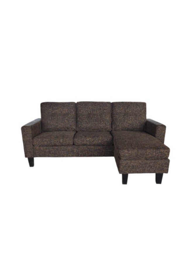 Baytonia Minas Linen Corner Sofa - Brown - Image 3