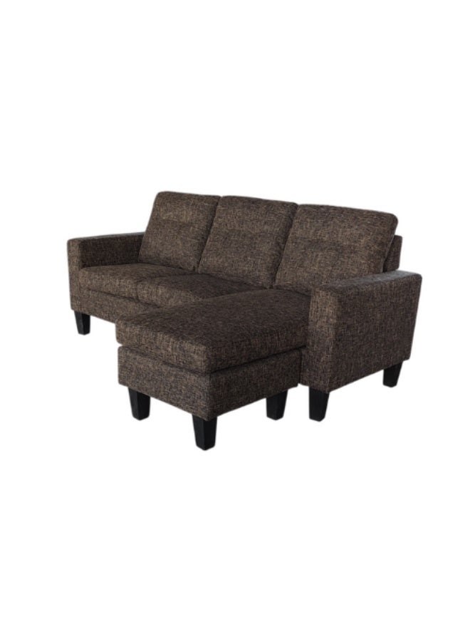 Baytonia Minas Linen Corner Sofa - Brown - Image 4