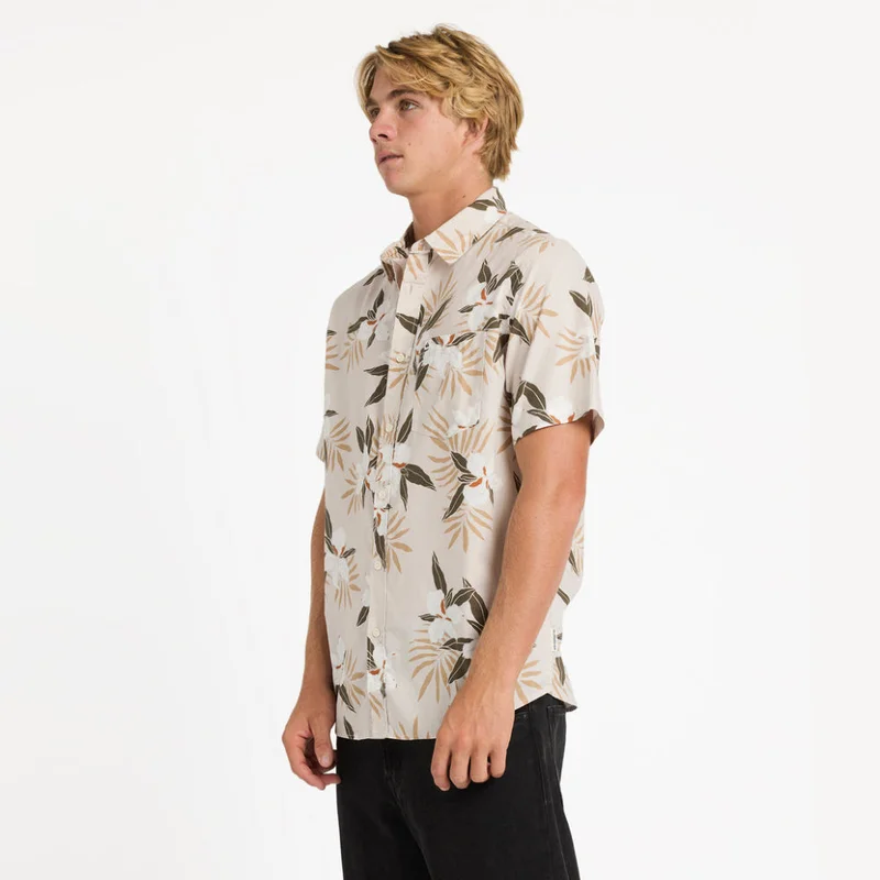 Quiksilver Apero Classic Floral Short Sleeve Shirt - Men