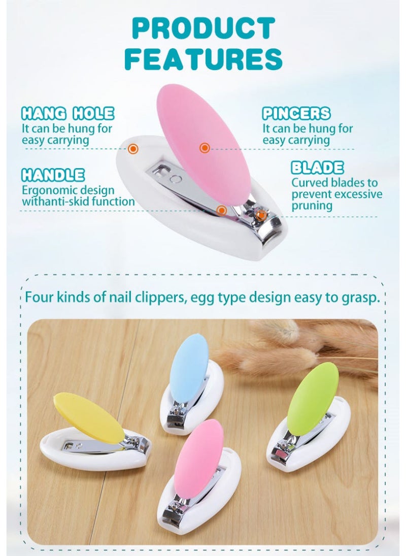 Luqu Nail Clipper Egg Shape Pink