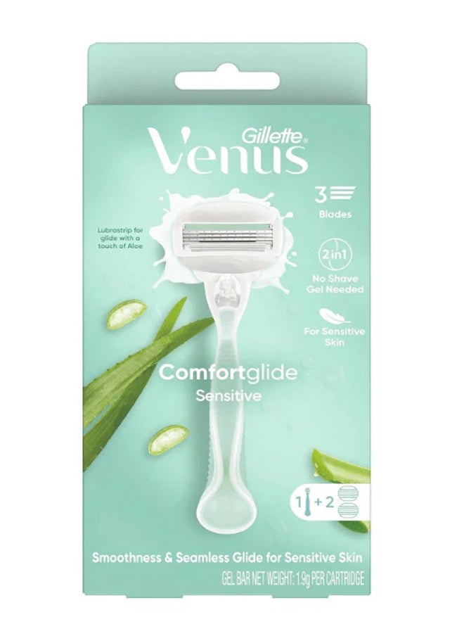 Venus Gillette Venus 3 ComfortGlide razor for sensitive skin +2 refills  - Image 2