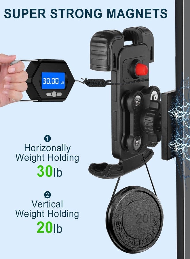 LEAPGOMAX Magnetic Golf Cart Phone Holder Mount with Vibration Dampener & Ultra-Strength Neodymium N52 Magnets for EZGO/Club Car/Yamaha/ICON, Golf Cart Phone Caddy for iPhone/Galaxy/Google Pixel - Image 3