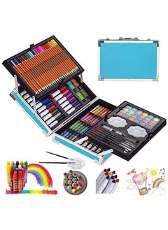 Generic Art Set 145 Pcs with Portable Box, Professional Artists Drawing Set Kids, Teens Adults Including Colored Pencils, Watercolor Paints, Oil Pastels  - Image 1