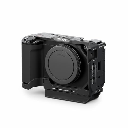 Tilta Camera Cage Compatible with Sony ZVE1 Cold Shoe NATO Rail M3 and 1420 Threads Includes NATO Top Handle Rod LWS Baseplate Black Half Camera Cage - Image 1
