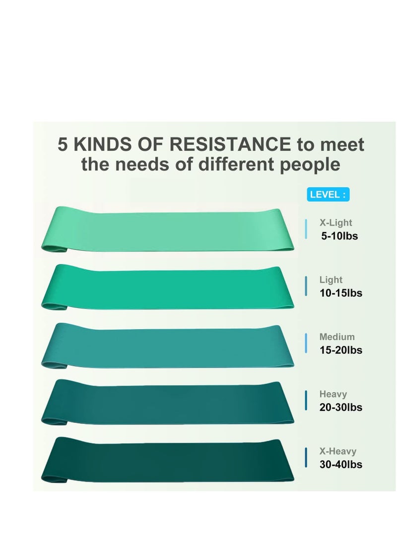 Resistance Exercise Bands Set of 5 - Image 4