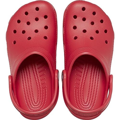 Crocs Kids Classic Clog (Toddler) - Clogs for Kids - Synthetic Upper - Ventilation Holes - Round Toe Varsity Red 5 Toddler M - Image 4