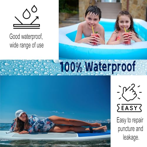 10Leccion 3 in x 7 ft Roll TPU Pool Patch Repair Kit for Air Mattress, Swimming Pool, Bounce House, Tent, Canvas, Canopy, Pool Floats, Tubes Air Bed and Inflatable Toys - Image 3