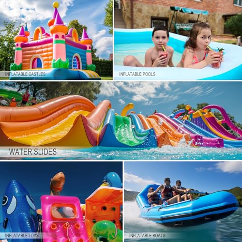 10Leccion 3 in x 7 ft Roll TPU Pool Patch Repair Kit for Air Mattress, Swimming Pool, Bounce House, Tent, Canvas, Canopy, Pool Floats, Tubes Air Bed and Inflatable Toys - Image 4