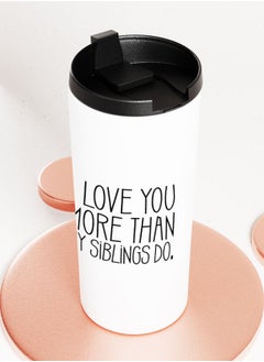 LIT White Tumbler I love you Dad Straight Tumbler Siblings gift to dad I love you papa  - Image 3