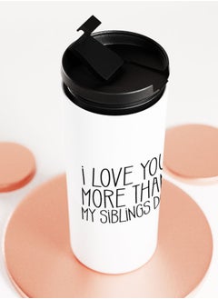 LIT White Tumbler I love you Dad Straight Tumbler Siblings gift to dad I love you papa  - Image 5