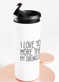 LIT White Tumbler I love you Dad Straight Tumbler Siblings gift to dad I love you papa  - Image 4