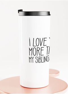 LIT White Tumbler I love you Dad Straight Tumbler Siblings gift to dad I love you papa  - Image 2