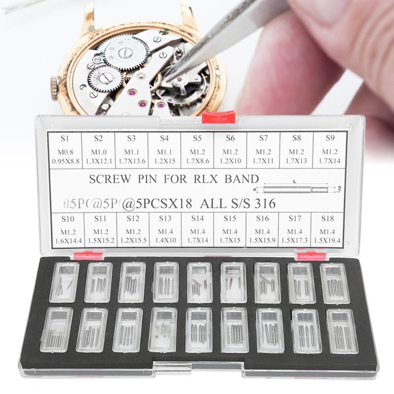 316 Steel Screw Pins: Sturdy High Hardness Durable - Watchmaker Tool For Watch Repair, Watch Band Connection, Diy Watch Enthusiasts - Image 5