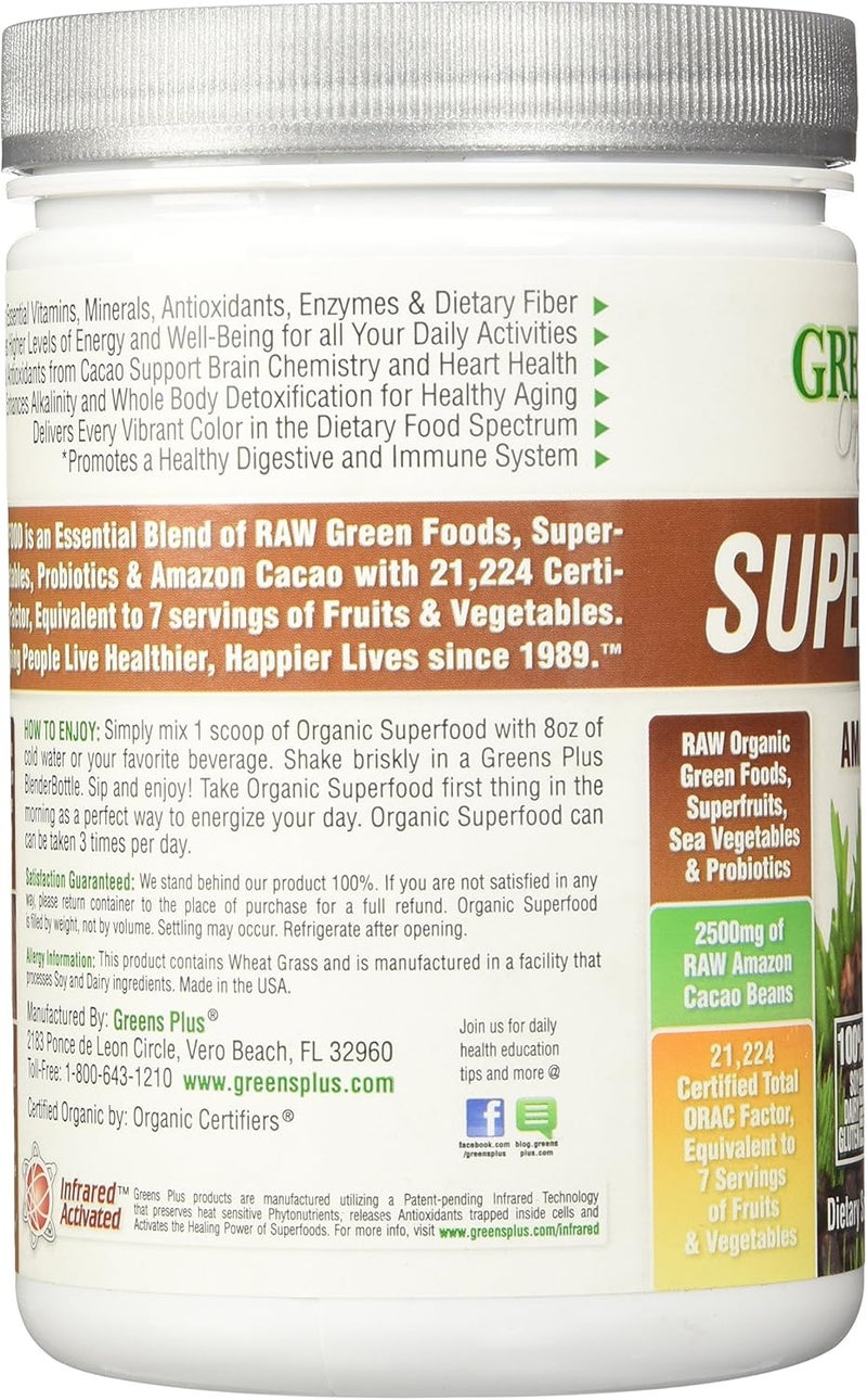 Greens+ Organic Superfood Powder - Amazon Chocolate - Image 4