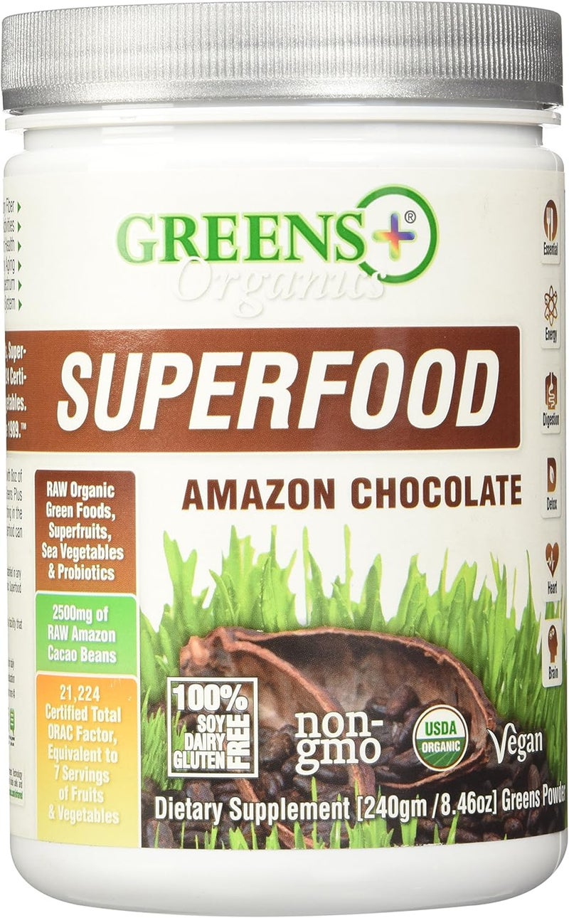 Greens+ Organic Superfood Powder - Amazon Chocolate - Image 1
