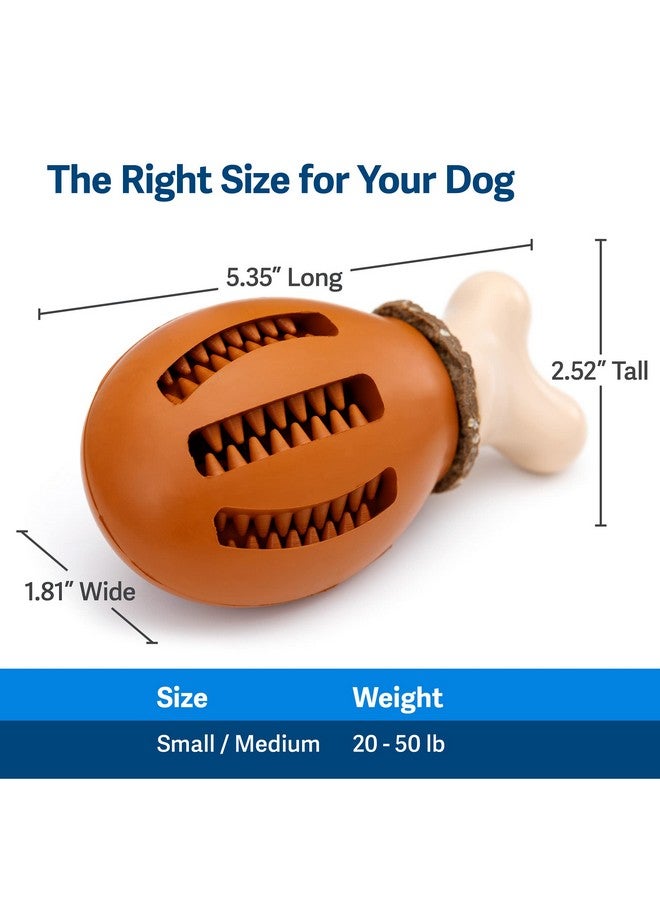 بيت سيف ألعاب الكلاب Busy Buddy Chompin' Chicken - لعبة مضغ تحمل حلقة علاج - مطاط خالٍ من مادة BPA - برائحة الدجاج - لعبة ألغاز تفاعلية للحيوانات الأليفة لعلاج الملل أو قلق الانفصال - للكلاب الصغيرة والكبيرة - Image 5