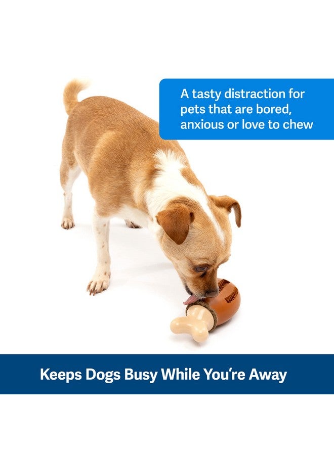 بيت سيف ألعاب الكلاب Busy Buddy Chompin' Chicken - لعبة مضغ تحمل حلقة علاج - مطاط خالٍ من مادة BPA - برائحة الدجاج - لعبة ألغاز تفاعلية للحيوانات الأليفة لعلاج الملل أو قلق الانفصال - للكلاب الصغيرة والكبيرة - Image 2