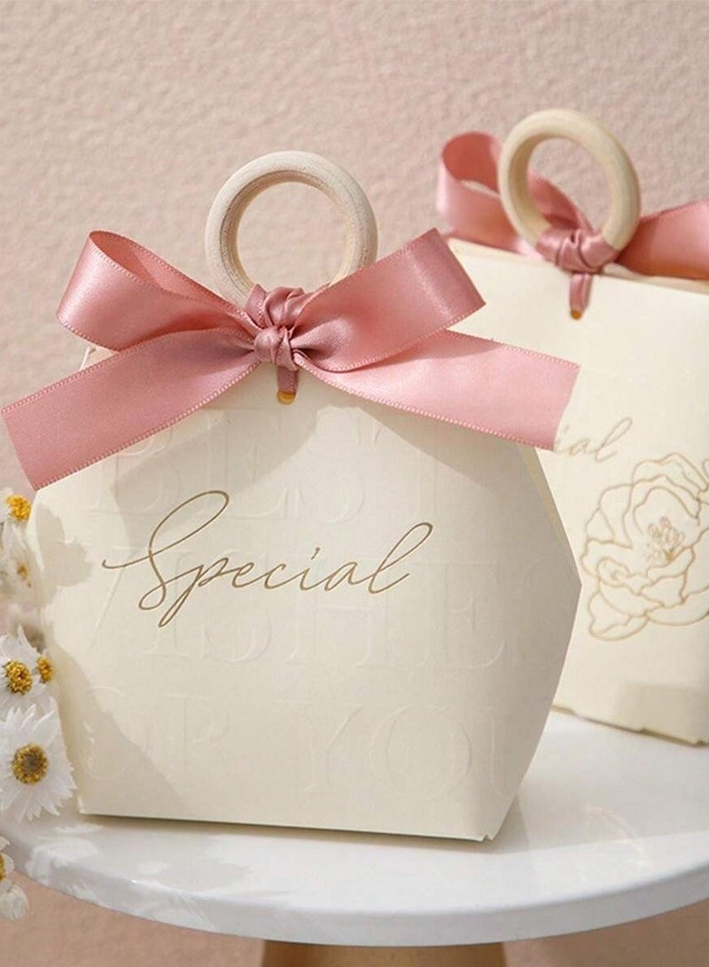 Gift Favor Boxes for graduation, engagement, and birthday occasions – decorated with a cute ribbon – set of 10 boxes. - Image 3