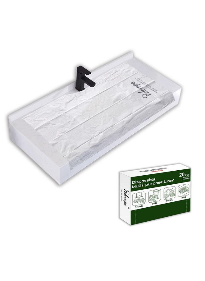 Pelocapa - Disposable Hair Beard Catchers, Disposable Sink Liners For Trimming, 20 Pcs Large Sink Covers For Beard Grooming - Image 1