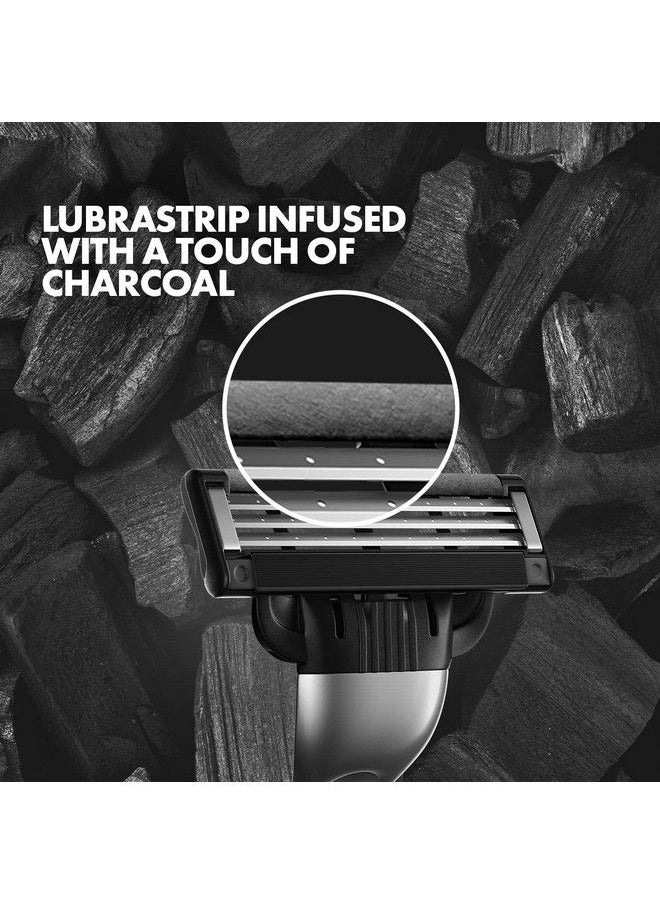 Mach3 Charcoal Shaving Razor For Men With New Enhanced Lubrastrip With A Touch Of Charcoal For A Clean Close Shave