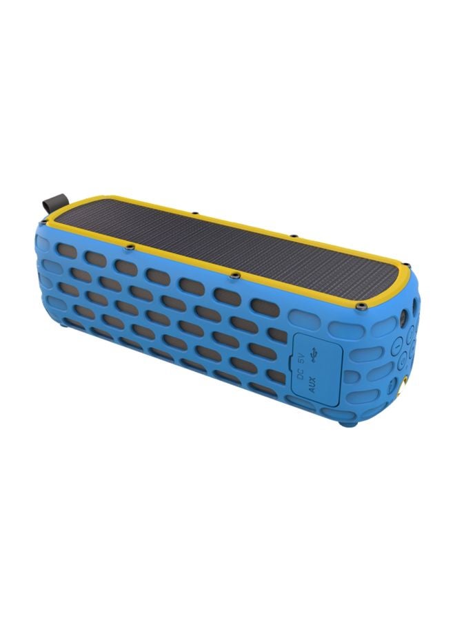 Loquat ES-T63 Waterproof Solar Bluetooth Speaker With LED Light V7329BL Blue - Image 1