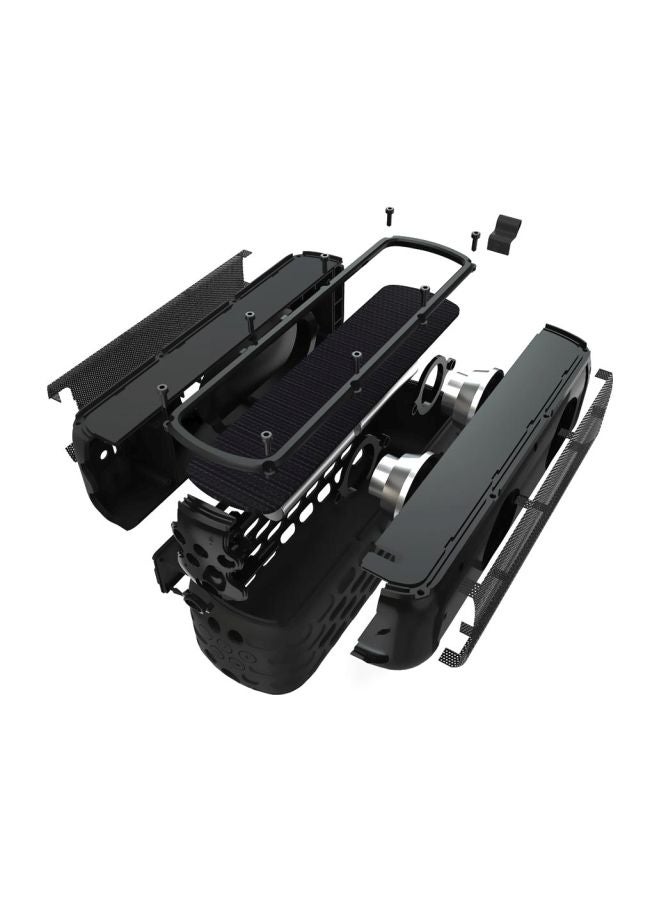 Loquat ES-T63 Waterproof Solar Bluetooth Speaker With LED Light V7329BL Blue - Image 2