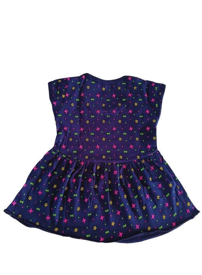 SUNUO Baby Girl Cotton A-Line Frock with Pant Combo (Pack of 3) (in, Age, 0 Months, 3 Months, Regular, RBO-2) Multicolour - Image 5