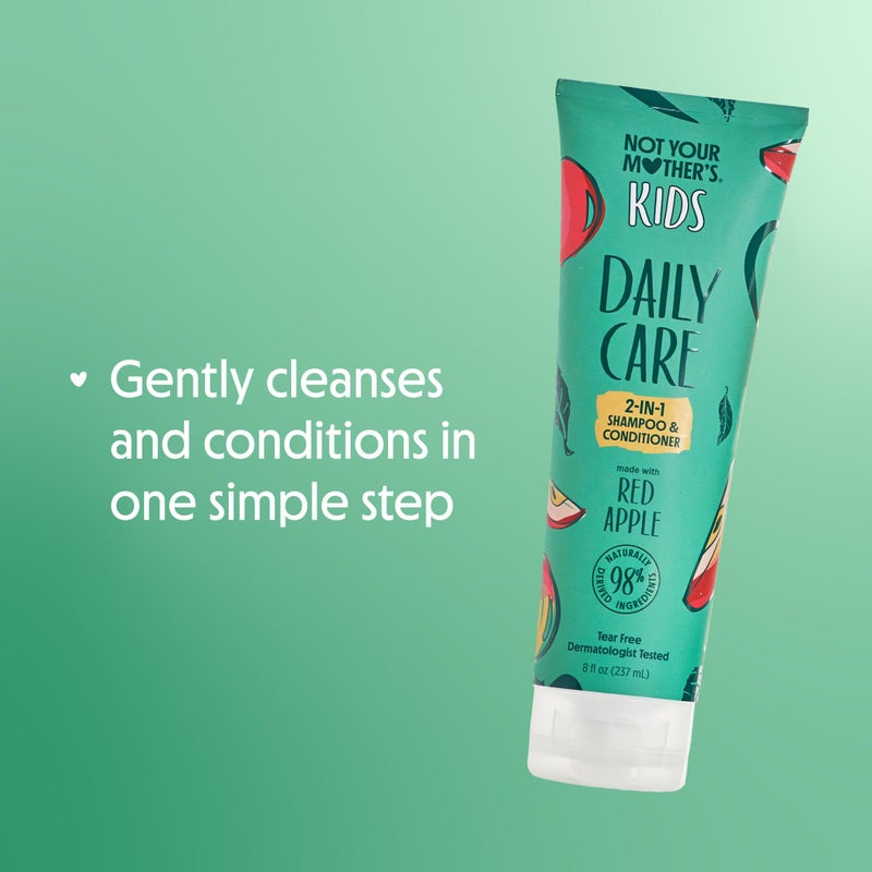Not Your Mother's شامبو وبلسم 2 في 1 للعناية اليومية من نوت يور ماذر للأطفال ومزيل تشابك 3 في 1 (عبوتان) - منتجات شعر للأطفال - مثالي لجميع أنواع الشعر - Image 3
