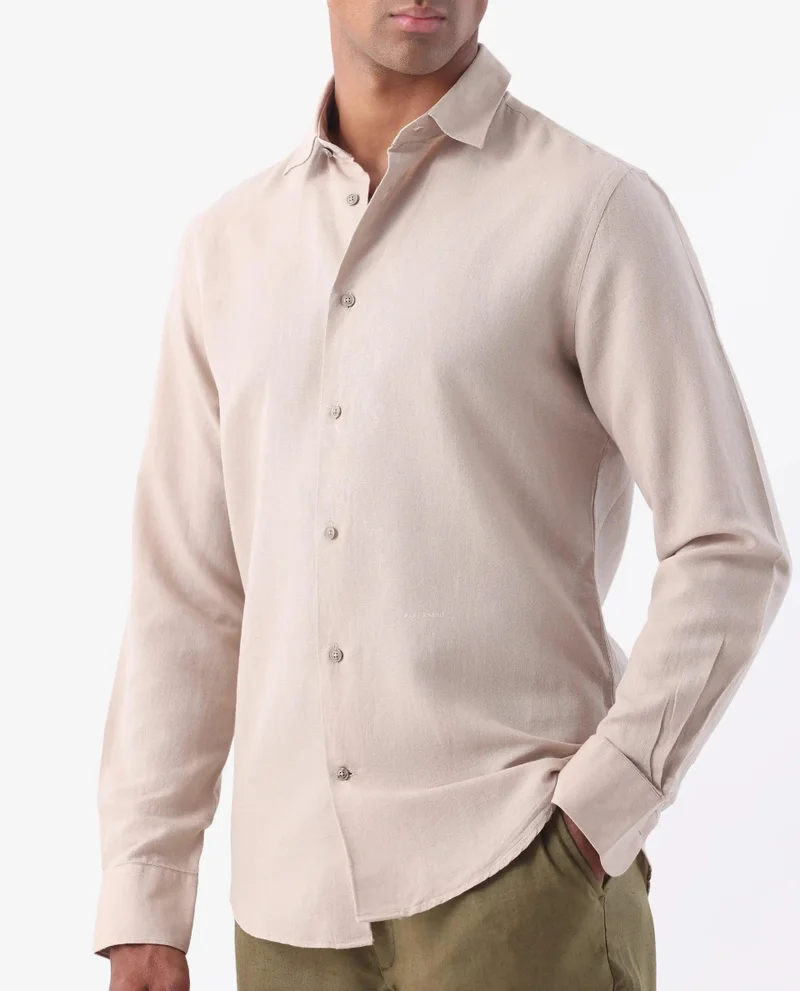 Rare Rabbit Men's Linen Blend Shirt