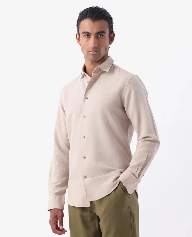 Rare Rabbit Men's Linen Blend Shirt